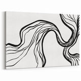 Bohemian Wall Art - Eclectic Boho Decor Canvas in Artistic Flowing Style