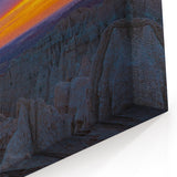 South Dakota Wall Art - Vibrant Sunset Over Badlands National Park Print