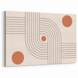Bohemian Wall Art - Retro Geometric Boho Decor with Terracotta Tones