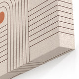 Bohemian Wall Art - Retro Geometric Boho Decor with Terracotta Tones