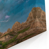 National Park Prints - Lightning Storm Over Badlands South Dakota Wall Art
