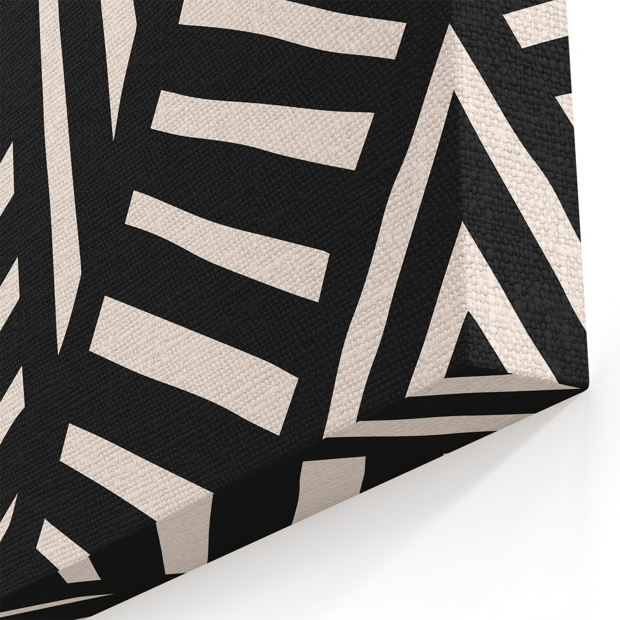 Boho Wall Decor - Modern Black and White Abstract Bohemian Canvas