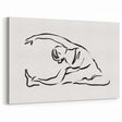 Boho Chic Wall Art - Minimalist Line Art Yoga Pose Bohemian Canvas