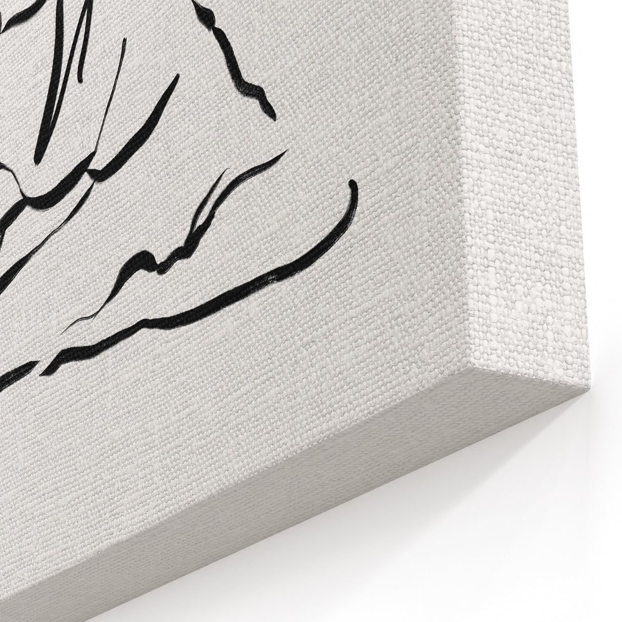 Boho Chic Wall Art - Minimalist Line Art Yoga Pose Bohemian Canvas