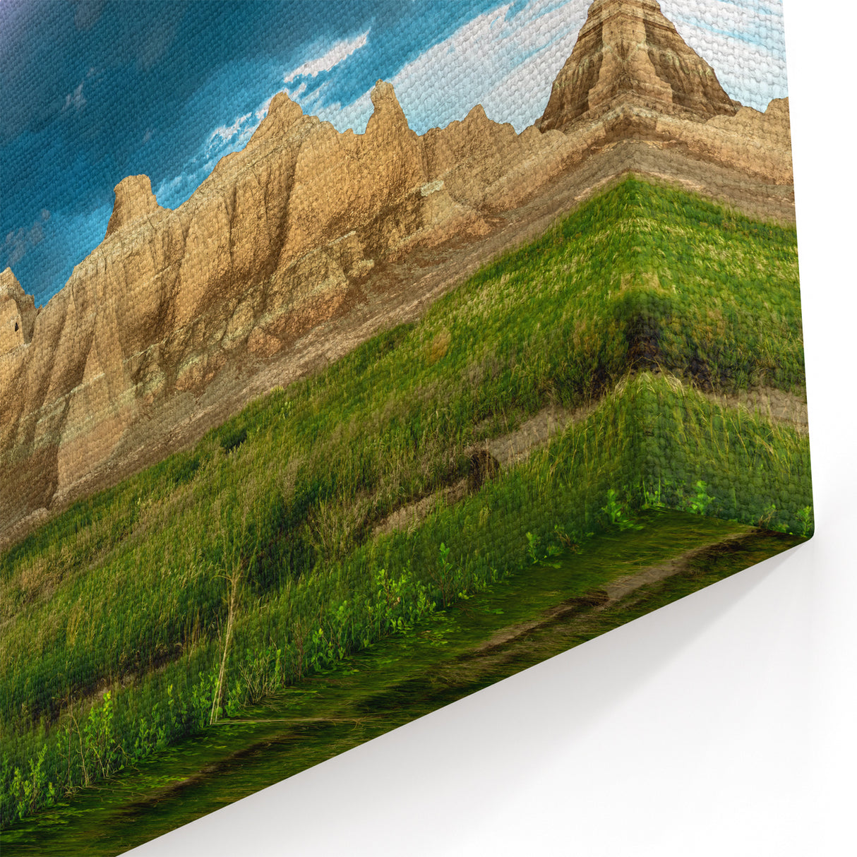 South Dakota Wall Art - Lightning Over Badlands National Park Landscape