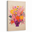 Vibrant Electric Floral Canvas – Modern Electric Decor Print