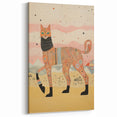 Abstract Electric Cat Canvas – Vibrant Modern Electric Art Print