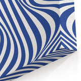 Bohemian Wall Art | Bauhaus 1919 Optical Wave Boho Chic Canvas Print