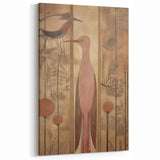 Elegant Electric Bird Canvas – Modern Nature-Inspired Art Print