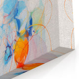 Vibrant Electric Abstract Swirls Canvas – Modern Dynamic Art Print