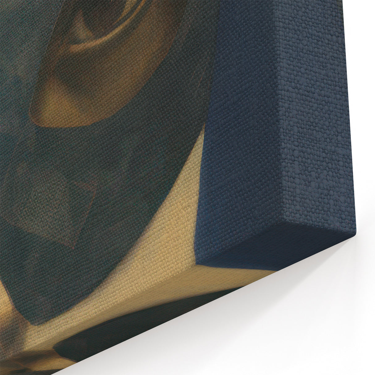 Abstract Electric Portrait Art - Modern Masked Face Vibrant Decor