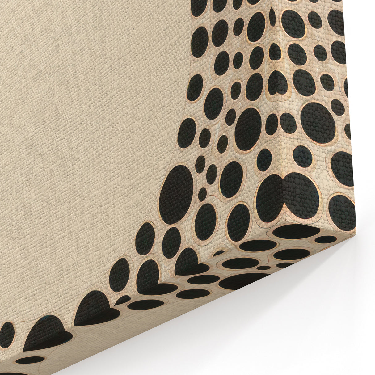 Modern Electric Geometric Art - Abstract Monochrome Circle Wall Decor