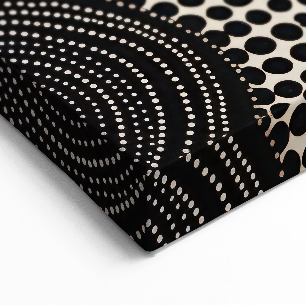 Abstract Electric Circle Art - Modern Monochrome Geometric Wall Decor
