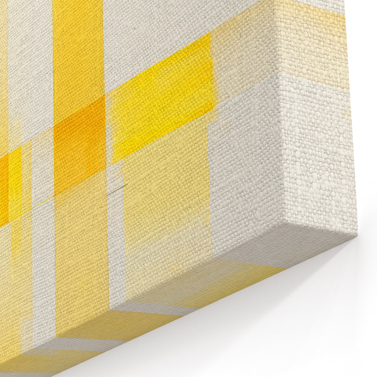 Modern Electric Abstract Lines - Minimalist Yellow Geometric Wall Decor