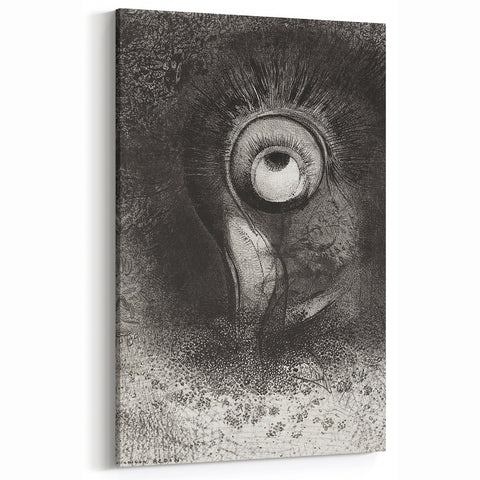 Medieval Gothic Canvas with Mysterious Eye Design – Vintage Gothic Prints