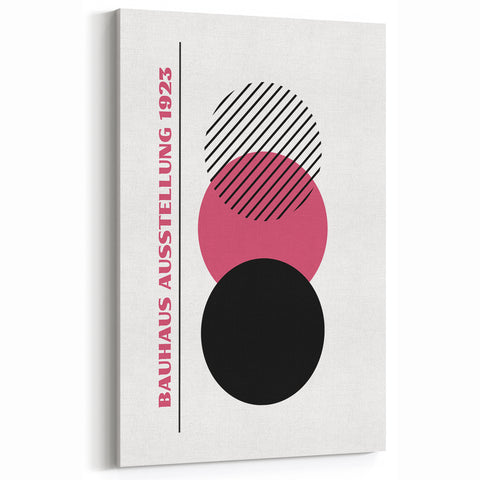 Bohemian Wall Art | Bauhaus 1923 Minimalist Pink and Black Boho Print