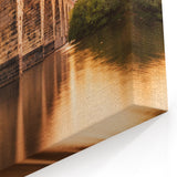 Minnesota City Skyline Canvas – Stone Arch Bridge Sunset Scene
