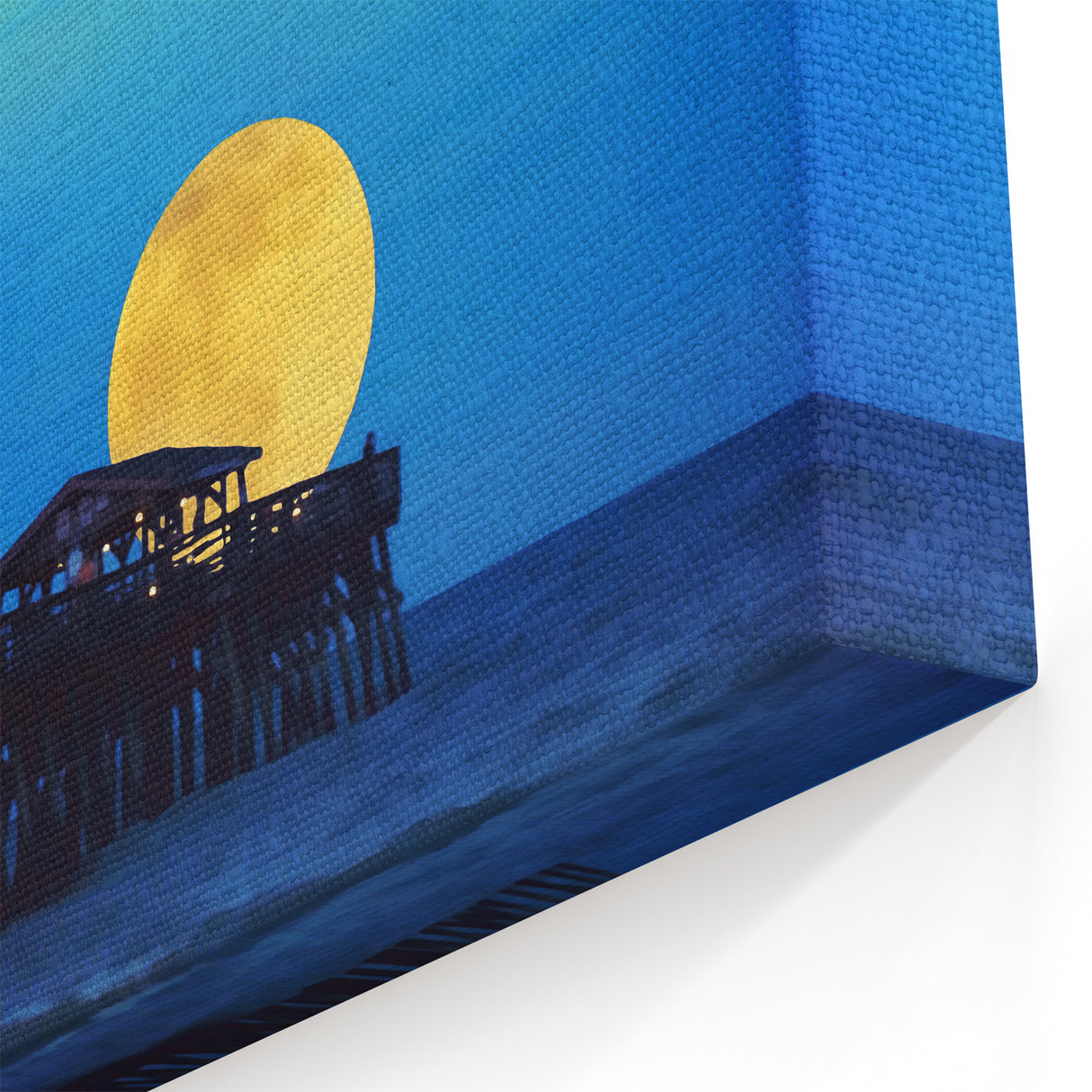 Coastal South Carolina Art – Hilton Head Moonlit Canvas Print