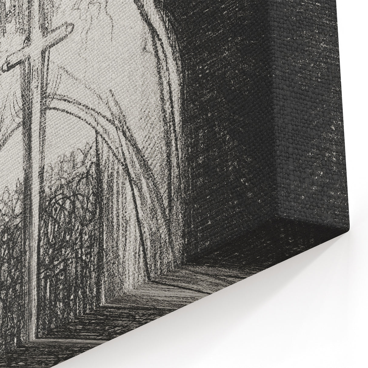 Dark Knight Gothic Canvas – Mysterious Warrior Gothic Wall Art Decor