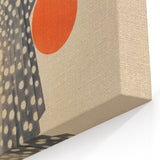 Modern Electric Wall Art - Abstract Silhouette with Vibrant Orange Accents