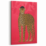 Vibrant Leopard Electric Art - Bold Animal Print Canvas for Modern Decor