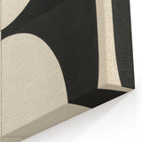 Symmetrical Minimalist Art - Black and White Geometric Canvas Decor