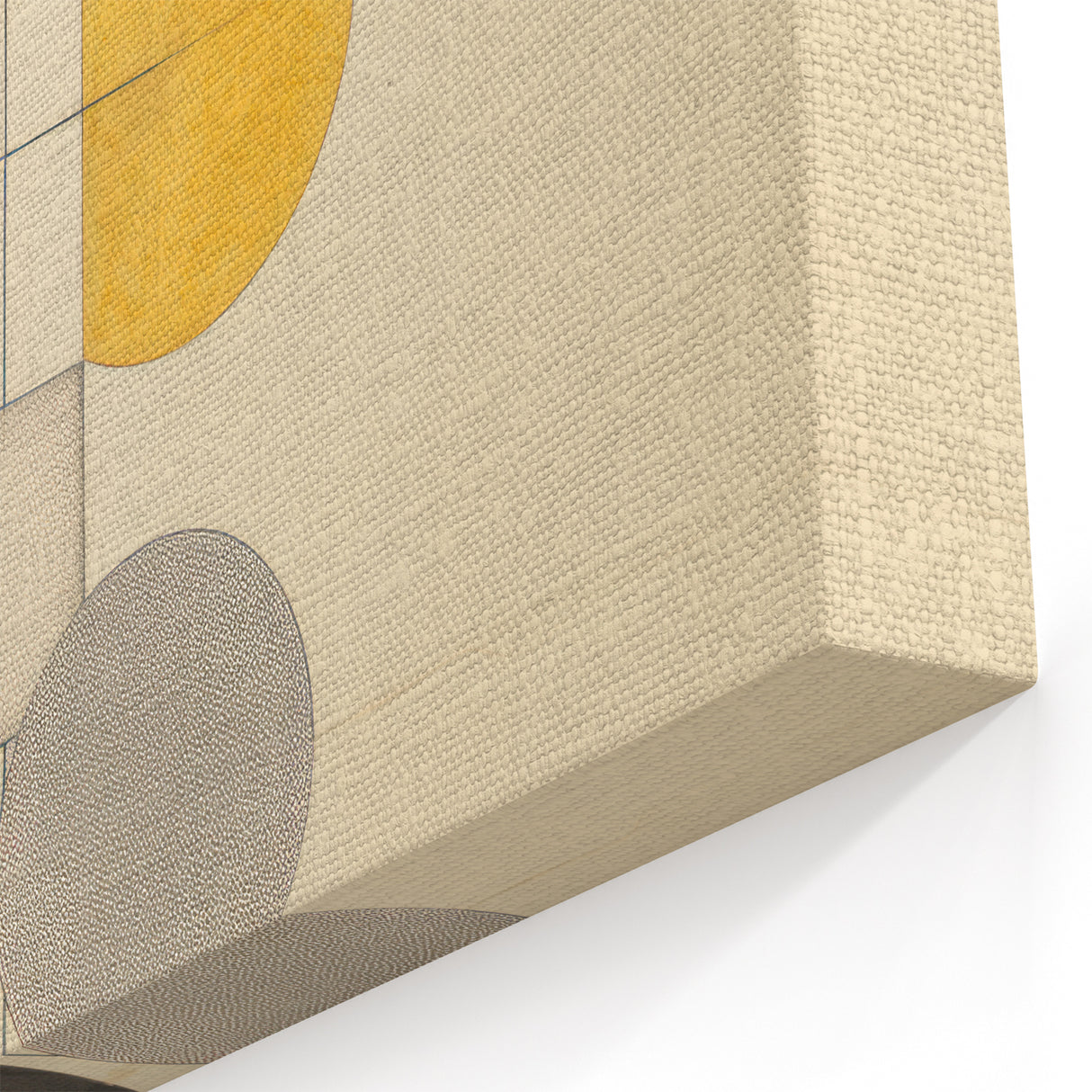 Modern Geometric Electric Art - Abstract Circle and Line Canvas Decor