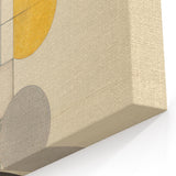 Modern Geometric Electric Art - Abstract Circle and Line Canvas Decor