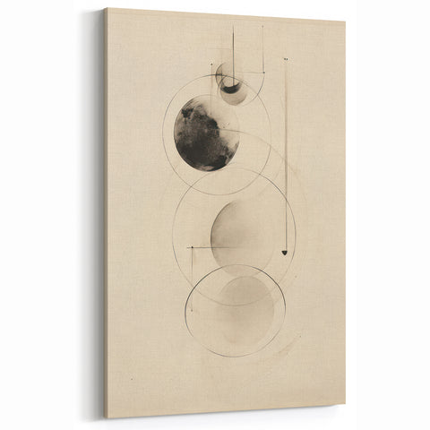 Modern Electric Art Canvas – Abstract Black & White Wall Decor