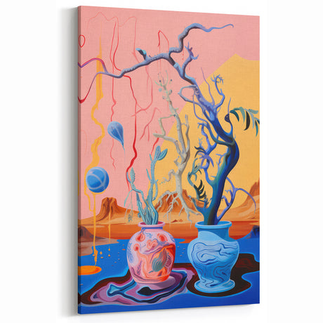 Surreal Electric Art Canvas – Vibrant Abstract Electric Wall Decor