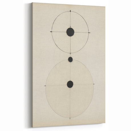 Modern Geometric Electric Art – Minimalist Black & White Wall Decor