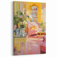 Vibrant Cozy Interior Electric Art Canvas – Pastel Room Decor