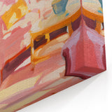 Vibrant Cozy Interior Electric Art Canvas – Pastel Room Decor