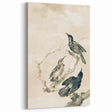 Urban Grunge Bird Art Print - Abstract Canvas for Modern Home Decor