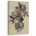 Grunge Citrus Botanical Art - Distressed Vintage Lemon Canvas Print