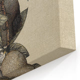 Grunge Citrus Botanical Art - Distressed Vintage Lemon Canvas Print