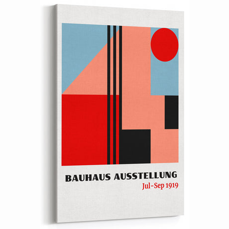 Bohemian Wall Art | Bauhaus Ausstellung Boho Decor Canvas | Eclectic Print
