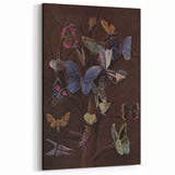 Abstract Grunge Butterfly Canvas - Edgy and Distressed Wall Art Print