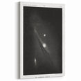 Grunge Astronomy Wall Art - Vintage Andromeda Nebula Canvas Print