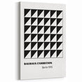 Bohemian Wall Art | Bauhaus Geometric Triangles Boho Canvas | Eclectic Print
