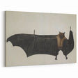 Urban Grunge Bat Illustration - Vintage Grunge Canvas Print Art