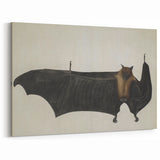Urban Grunge Bat Illustration - Vintage Grunge Canvas Print Art