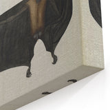 Urban Grunge Bat Illustration - Vintage Grunge Canvas Print Art