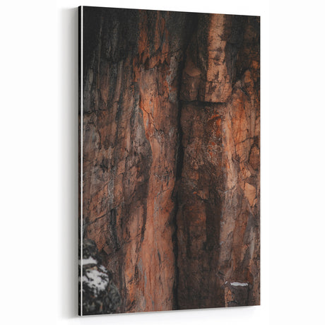 Rustic Wall Art: Rocky Cliff Close-Up – Farmhouse Nature Decor Print