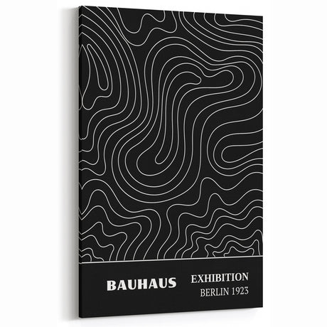 Bohemian Wall Art | Abstract Bauhaus Line Art Boho Canvas | Eclectic Print