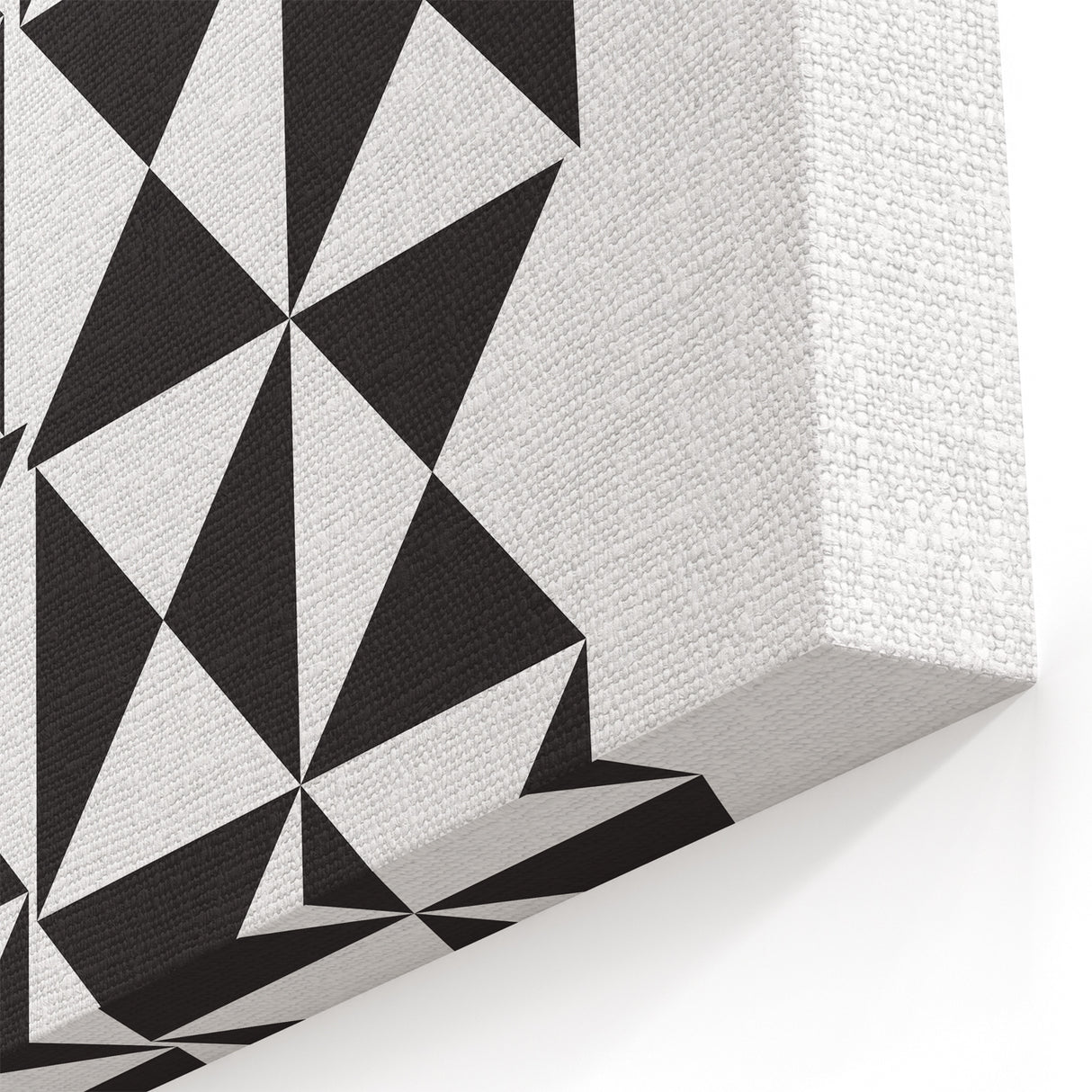 Bohemian Wall Art | Bauhaus Geometric Black & White Canvas | Eclectic Print