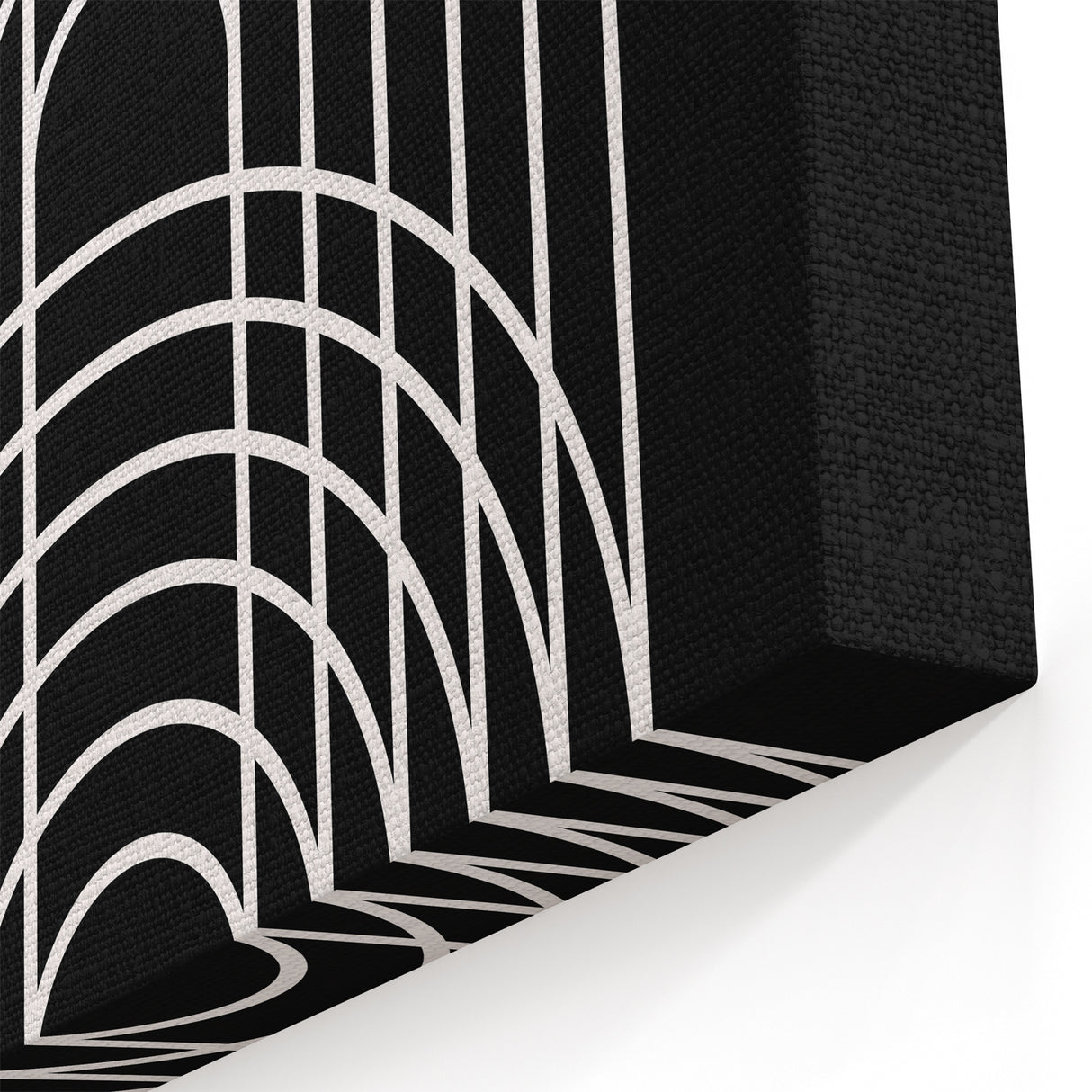 Bohemian Wall Art | Bauhaus Arched Lines Boho Canvas | Eclectic Print