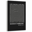 Bohemian Wall Art | Bauhaus Wavy Line Square Boho Canvas | Eclectic Print