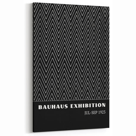 Bohemian Wall Art | Bauhaus Zigzag Geometric Boho Canvas | Eclectic Print