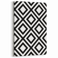 Bohemian Wall Art | Bold Bauhaus Diamond Geometric Canvas | Eclectic Print